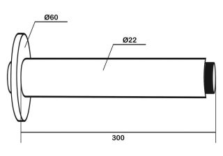 Кронштейн для верхнего душа Swedbe Platta 5511 30см хром